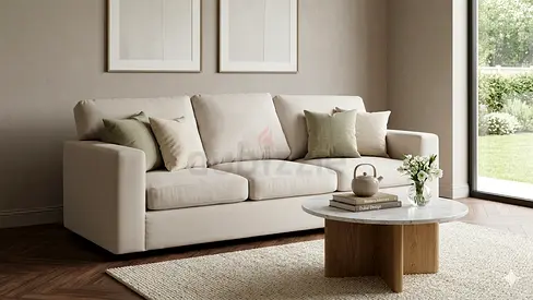 Crate Barral three seater sofa bed with mattress