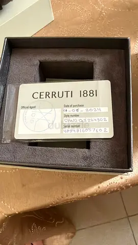 Cerruti 1881 mens watch with original box