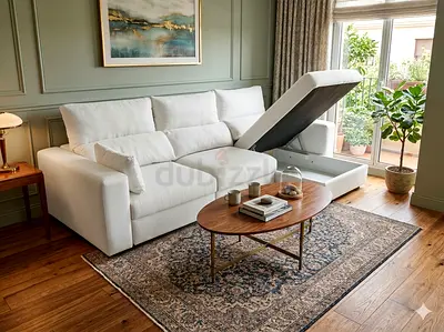 Ikea eskilstuna L shape sofa under storage