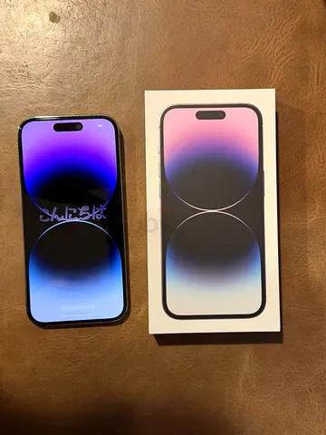 iPhone 14 Pro 256GB - Deep Purple - Excellent Condition with Box, original accessories