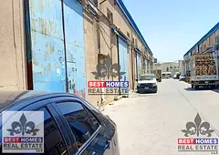 Road facing Warehouse industrial area ajman
