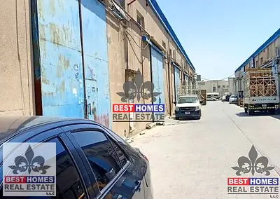 Road facing Warehouse industrial area ajman