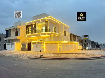 Unmissable Opportunity – Luxurious Modern Villa with Registration Included in Al-Haliyo 2 | 5 Master Bedrooms | Waterfall + Garden | Breathtaking Desi