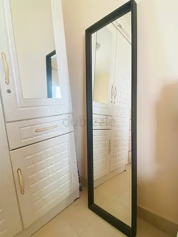 IKEA Full-length black framed mirror