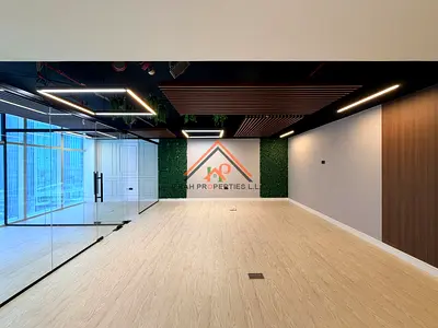 Burj Khalifa View | 2 Glass Partitions | Near to Metro
