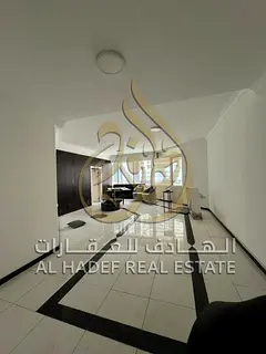 Spacious 3BR in Al Taawun with hall, laundry &amp; master maid room, large layout, free AC, gym, poo