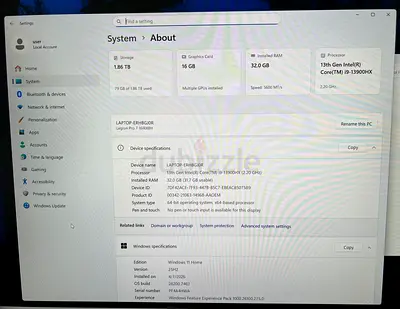 Legion Pro 7 gaming laptop - Intel Core i9, NVIDIA RTX 4090 ( very good condition)