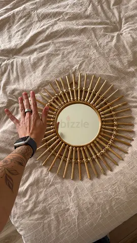 Rattan mirror for kidsroom HM