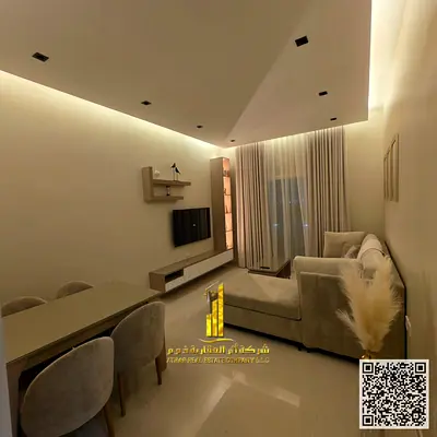 شقة فخمة غرفة وصالة مع بلكونة مفروشة فرش جديد للايجار الشهرى بعجمان - الجرف3 - قريب من السوق الصينى