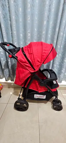 Red Baby Stroller - Lightweight and Easy to Use