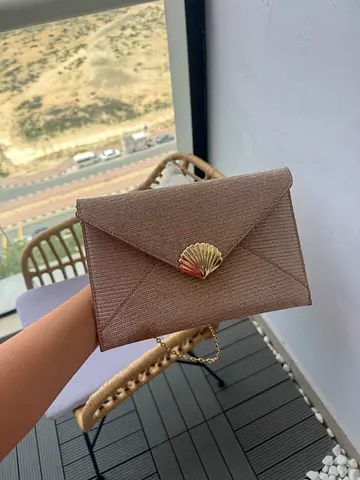 Gold glittery bag 20 AED 💰