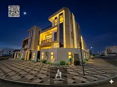 Luxury villa, corner of two streets, near the Chinese market, a prime location on Sheikh Mohammed bi