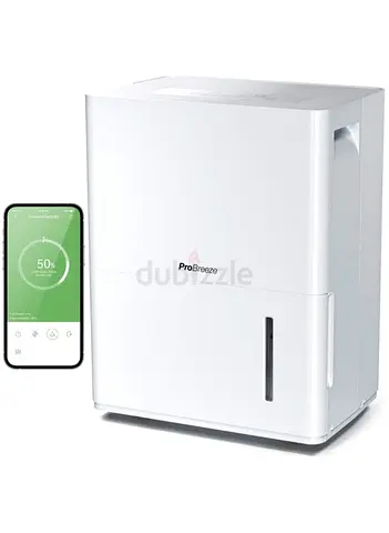Pro breez 30l a Day Smart Dehumidifier with Wifi App Control, Digital Humidity Display, Continuous D