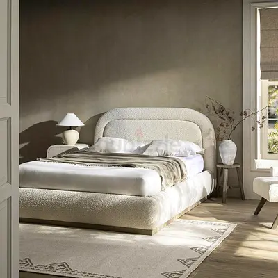 Queen Size Valvet Bed for Sale - Fully Custom Made Bedframe - UAE Sharjah Manufactured