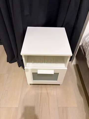 IKEA BRIMNES White Nightstand / Bedside Table
