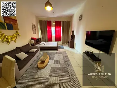Studio for annual rent – ​​Fully furnished studio in Al Rashidiya 3 (Ajman One Towers) with free parking and garden, close to all services, easy acces