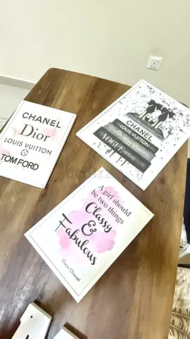 Set of 3 Fashion-Themed Wall Prints (Chanel, Dior, Louis Vuitton)