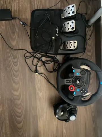 Logitech steering wheel and pedal and gear