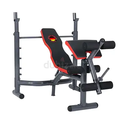 Multifunction Bench With Preacher Curl Leg Developer Adjustable For Olympic Workout