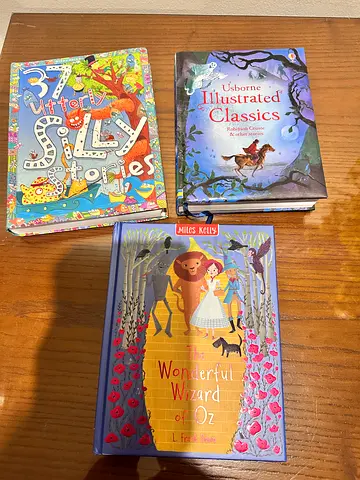 The Wonderful Wizard of Oz, Usborne Illustrated Classics – Set of 3 childrens story books