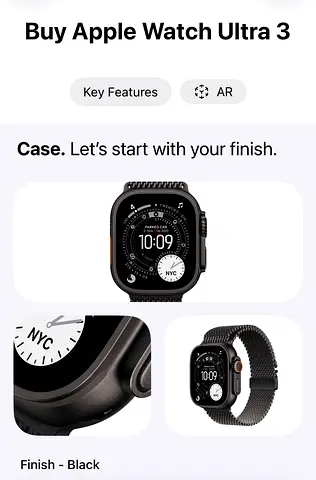 Apple smart watch ultra 3 Black brand new 2026 only in 2900 AED