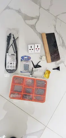 screws box and tools