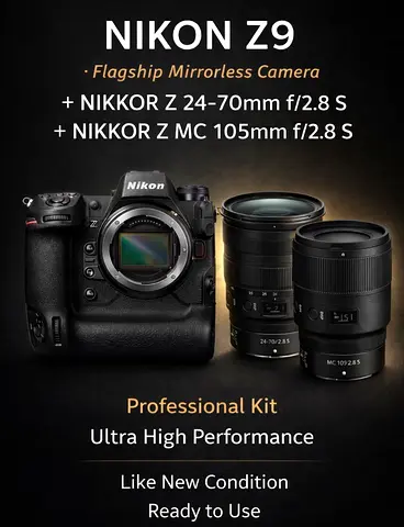 Nikon Z9 with NIKKOR Z 24–70mm f/2.8 S and Z MC 105mm f/2.8 S Macro