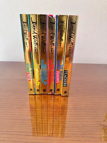 Set of The Worlds Worst childrens books by David Walliams (6 books)