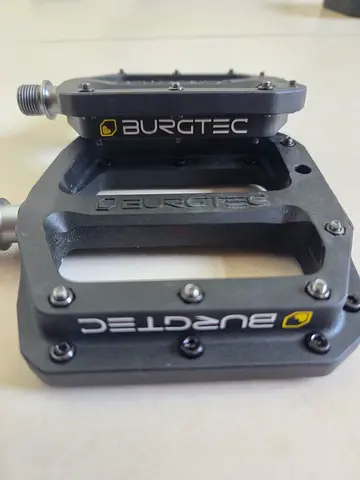 Burgtec Flat MTB Pedals (Pair) - Alloy, Good Condition