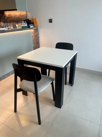 Modern 2-seater dining table set