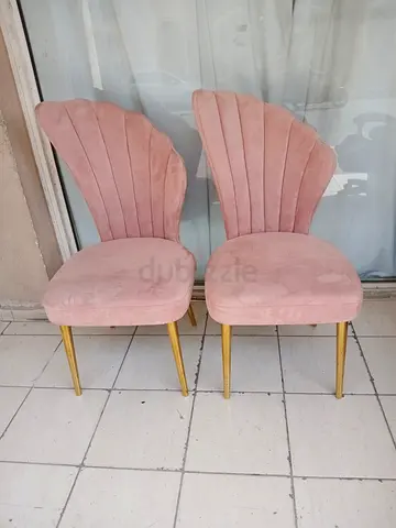 because luxurious 2chairs pink available for sale