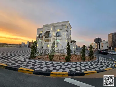 Luxurious corner villa with an elegant classic design