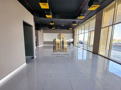 Shop for rent in muwaileh cumercial main road side view