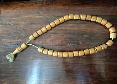 Hand Made Wooden Large Beads