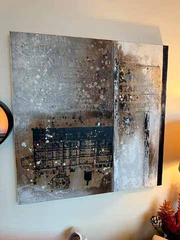 Abstract Art Wall Painting, 100x100cm