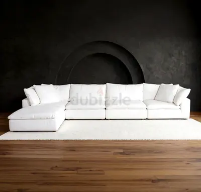Selling Original Marina Home luscious feather filled sofa with ottoman 5 seater