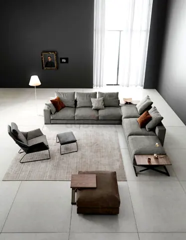 Saba italia Ananta Luxury Designed modular feather filled sofa