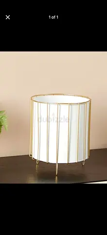 White  and Gold Metal Pot planter(2 pieces)
