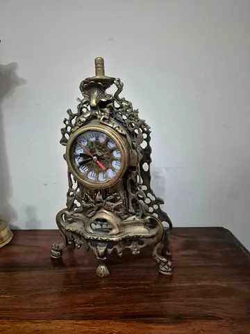 Antique Brass Clock