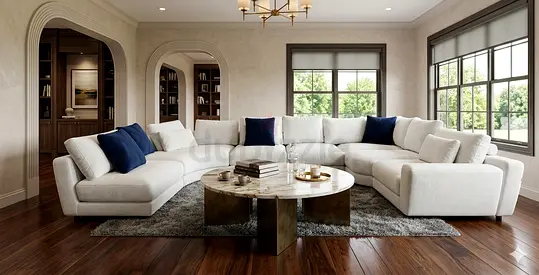 Chattles and more premium quality olta feather filled modular sofa