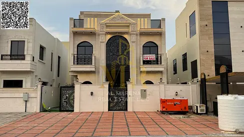 A villa with all registration and ownership fees included, on the main street, ready to move in, in the most prestigious areas of Ajman. Freehold owne