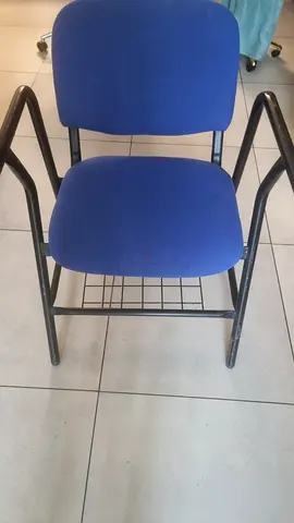 Blue Office/Meeting Chairs with Metal Frame