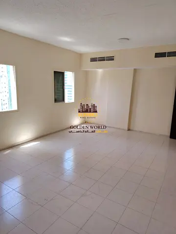 2BR apartment in Al Majaz 2 with balcony, spacious, prime location near services, good finishing, AED 40K yearly.