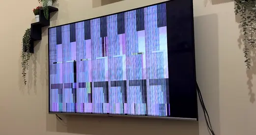 LG 65 inches TV— screen malfunction (needs repair)