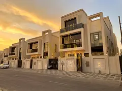 Luxury villa in Al Zahia, 7 spacious bedrooms with a private pool and internal elevator. Luxurious f