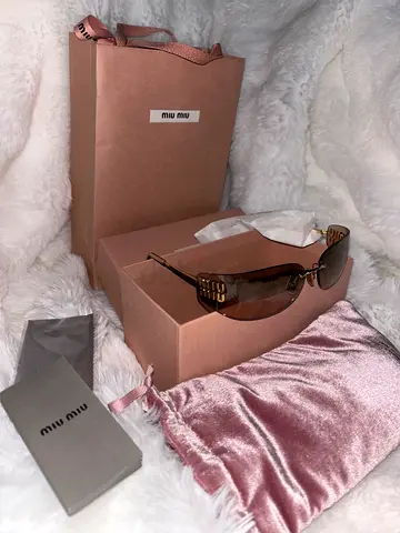 NEW UNTOUCHED Miu Miu Aube Sunglasses Occhiali Da Sole - Full Set (READ CAPTION)