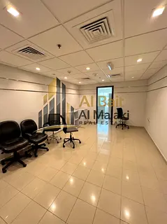 Office inside a shopping center close to all services with free AC
