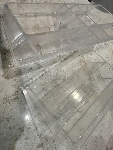IKEA clear plastic organizers