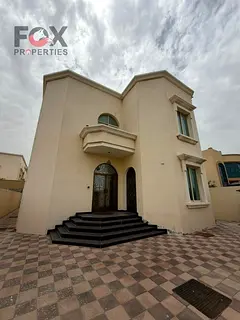 5BR villa in Al Raqaib, majlis &amp; hall, maid &amp; laundry room, spacious yard, large areas, prim
