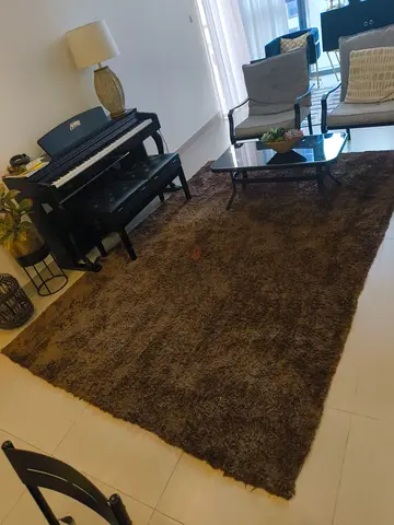 Large Brown $%! Rug — Soft, Cozy Living Room Carpet